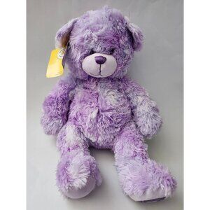 Build a Bear Gem of a Friend Bearilliant Amethyst w/Silver Sparkle Plush 16"